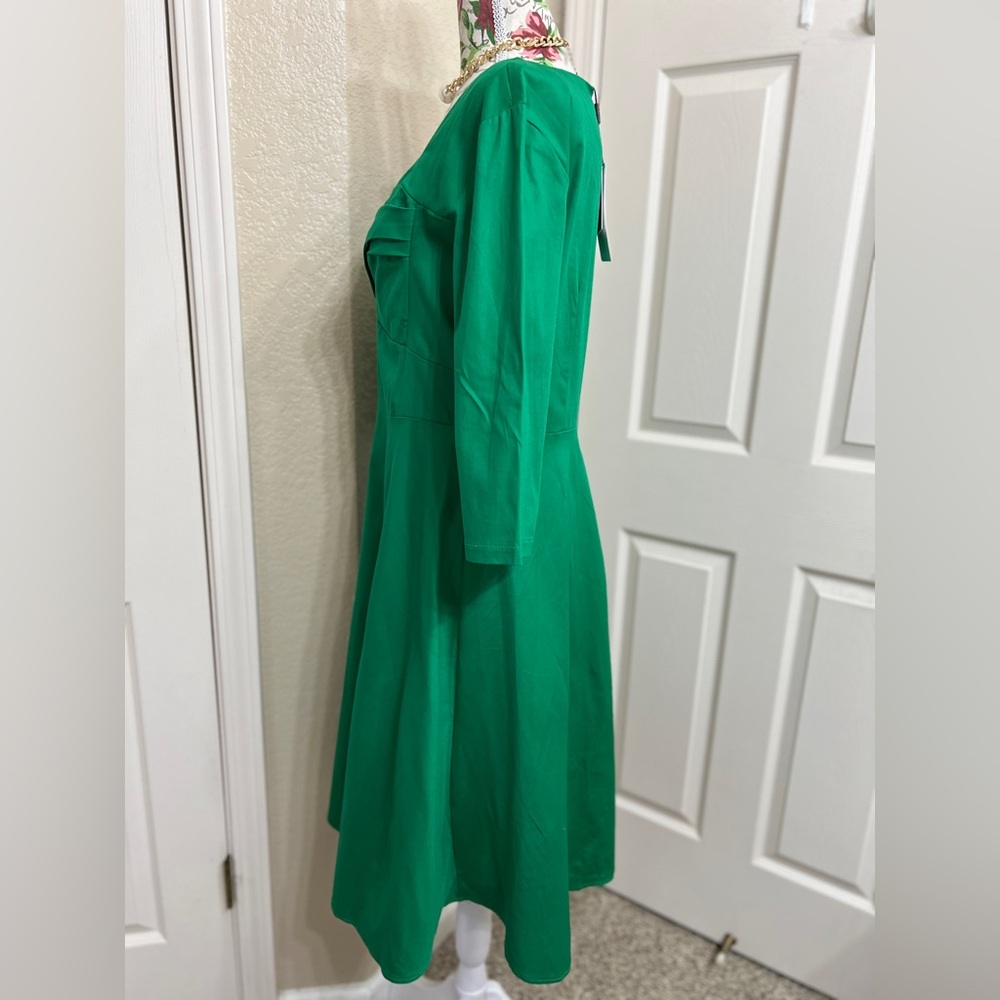 Acevog Green Dress size L - Picture 4 of 6